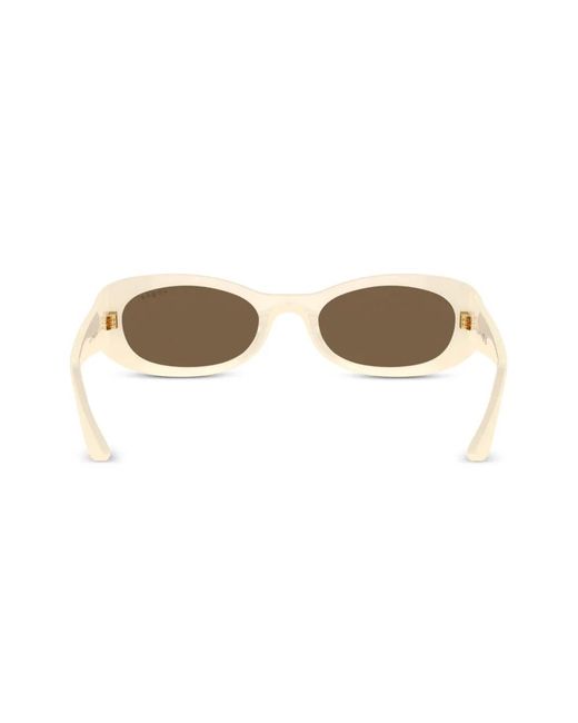 Vogue Eyewear Natural Oval-Frame Sunglasses