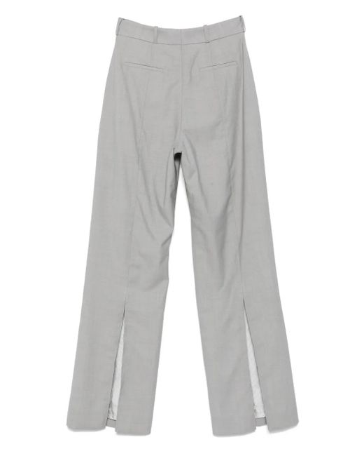 Racil Gray Tailored Wool Trousers