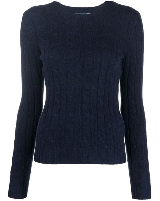 Polo Ralph Lauren ケーブルニット カシミアセーター Blue