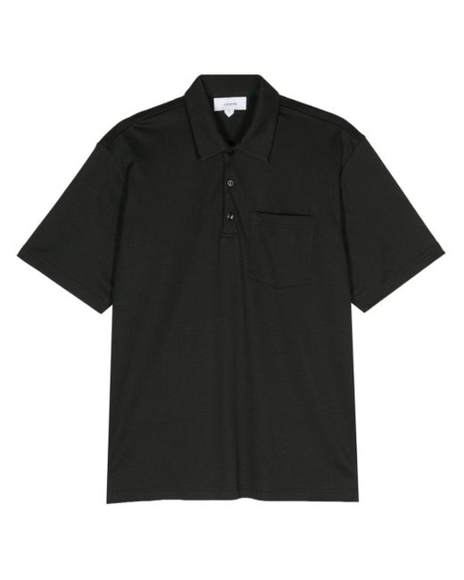Polo en coton Lardini pour homme en coloris Black