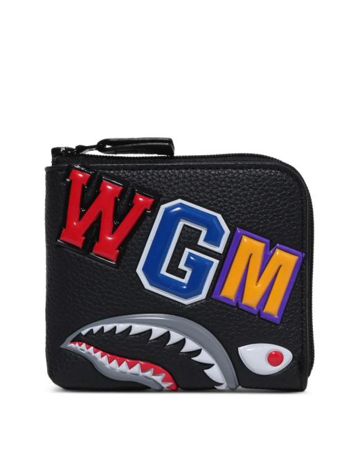 A Bathing Ape Black Zip Wallet for men
