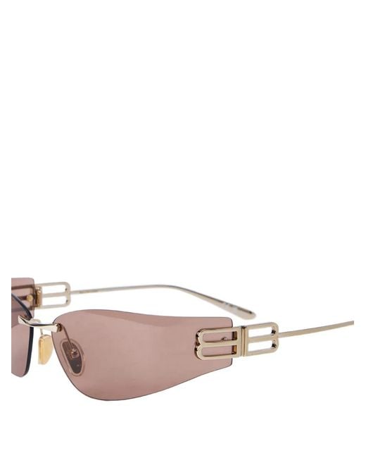 Balenciaga Pink Gossip Geometric-Frame Sunglasses