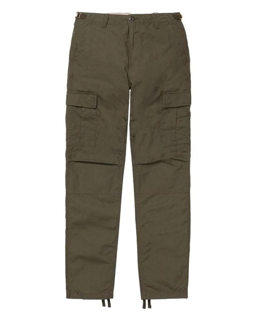 Carhartt Green Cotton Cargo Pants for men