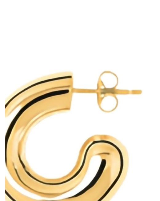 LIE STUDIO Metallic Rose Earrings