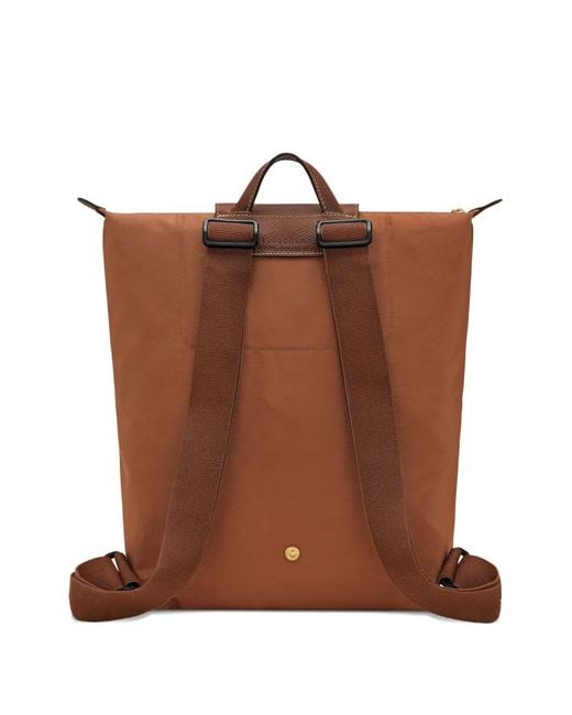 Longchamp Brown Medium Le Pliage Original Backpack