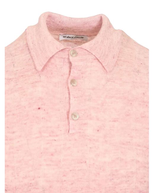 Al Duca D'aosta Pink Polo À Manches Courtes for men