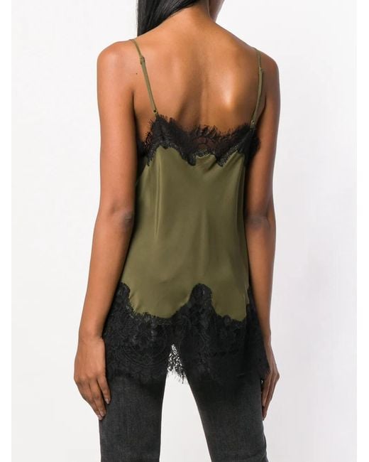 Gold Hawk Green Longline Lace Cami