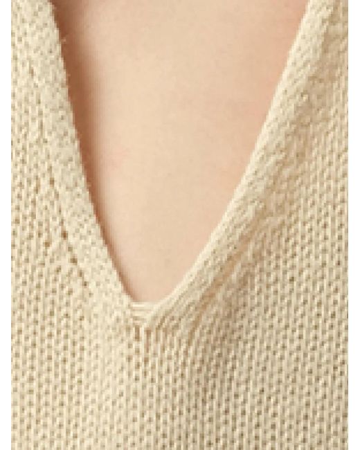 Lanvin Natural Pullunder Mit V-Ausschnitt