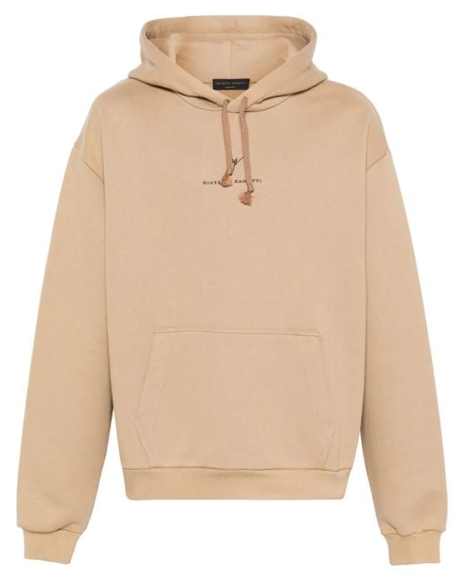 Giuseppe Zanotti Natural Organic Cotton French Terry Hoodie for men