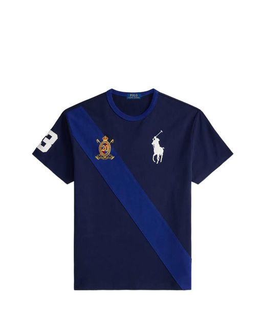 Polo Ralph Lauren Blue Logo Graphic T-Shirt for men