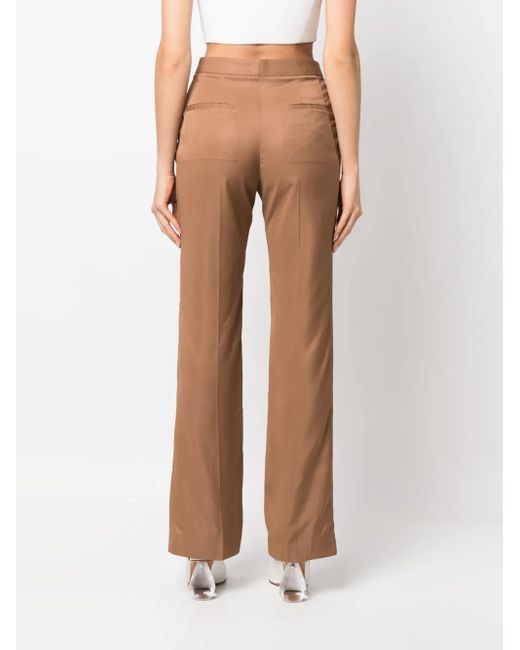 Jil Sander Natural Flared Tailored Trousers