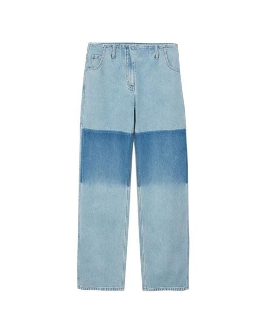 3.1 Phillip Lim Blue Colourblock Trousers