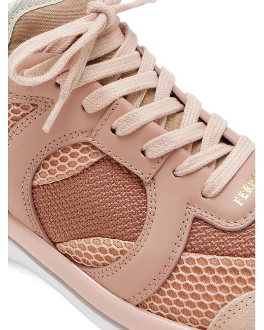 Ferragamo Pink Gancini Sneakers