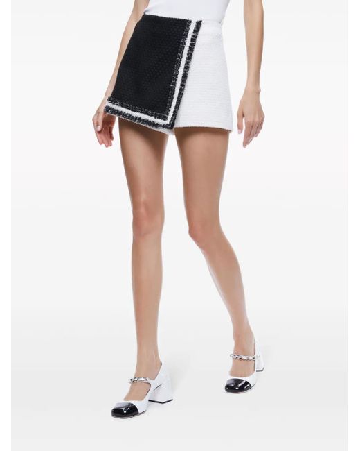 Alice + Olivia Darma ツイード スコート Black