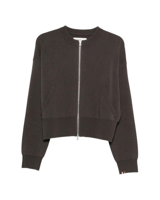 Extreme Cashmere Black Nº478 Xtra Fun Zip-Up Cardigan
