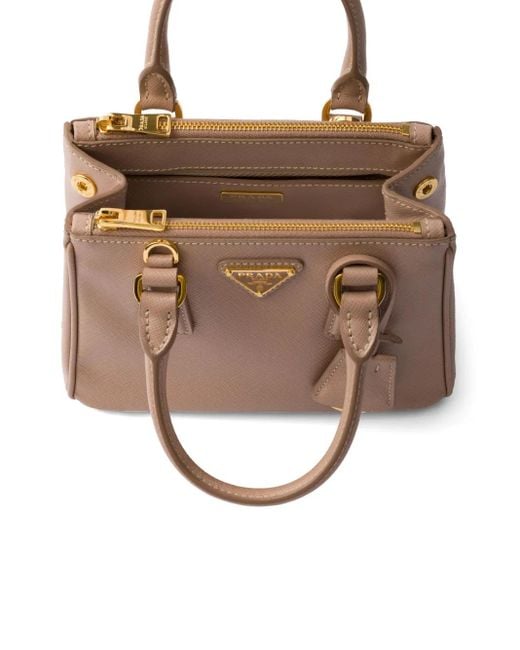 Prada Brown Mini Galleria Tasche