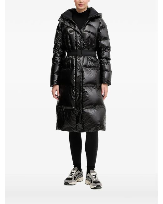 Sportalm Black Puffer-Style Quilted Coat