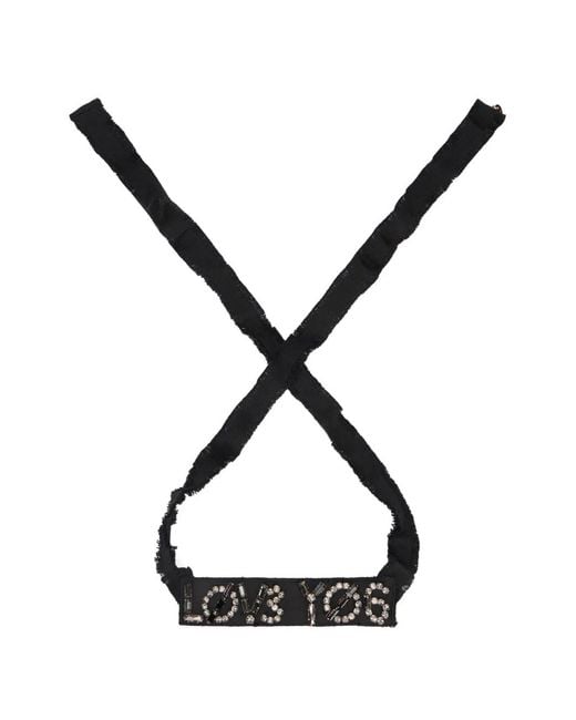 Red(v) Black Embellished Necklace