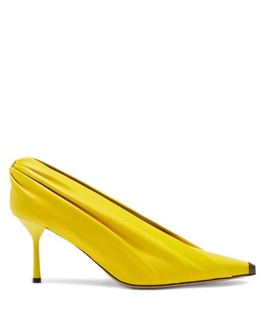 Christopher Esber Yellow Banana Pointed-Toe Pumps