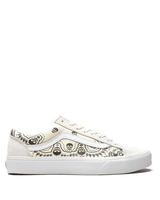 Vans White Style 36 "Bandana" Sneakers