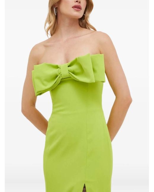 Pinko Green Maxikleid Mit Schleifendetail