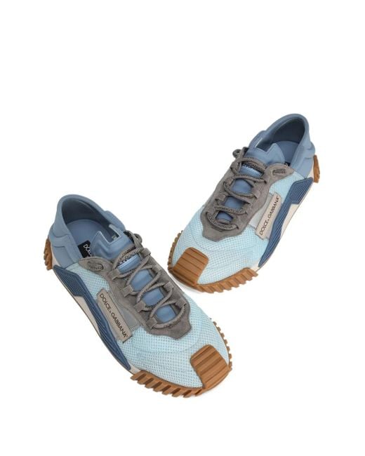 Dolce & Gabbana Blue Ns1 Mesh-Panelled Sneakers for men