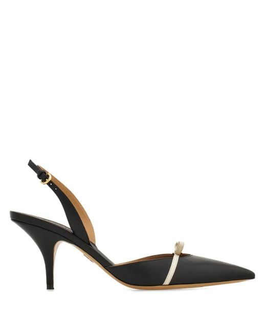 Ferragamo Metallic Mini Bow Slingbacks