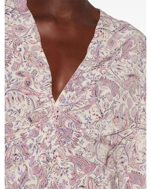 Isabel Marant White Zekia Blouse