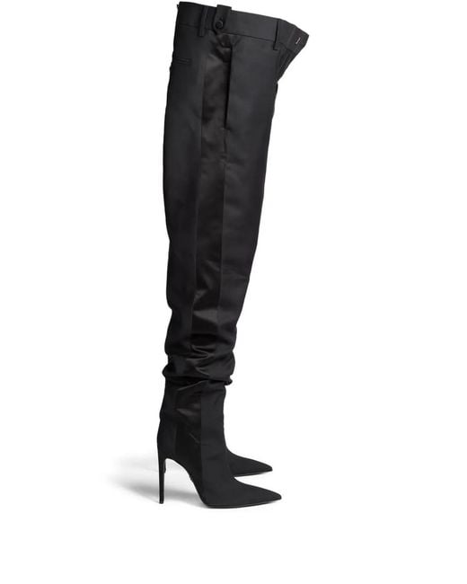 DSquared² Black Better High-Shaft Stiletto Boots