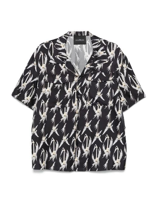 John Richmond Overhemd Met Grafische Print in het Black voor heren