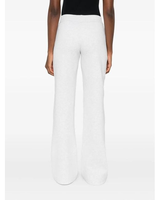 Coperni White Low-Waisted Flared Trousers