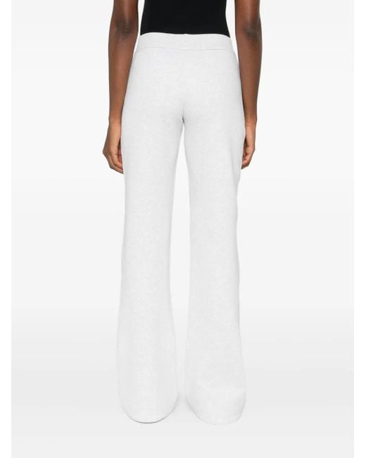 Coperni White Low-Waisted Flared Trousers