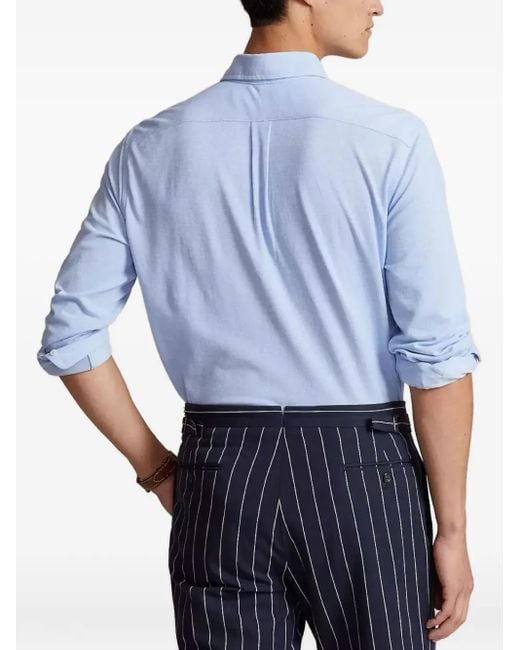 Polo Ralph Lauren Blue Long-Sleeved Shirt for men