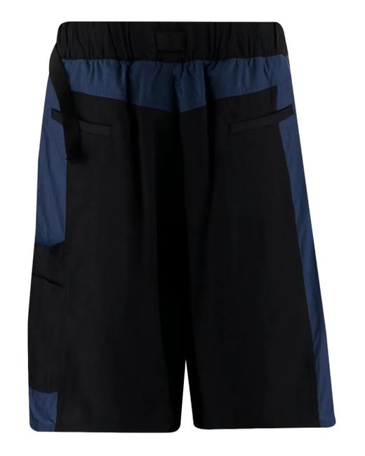 Y-3 Blue Logo-Print Shorts for men