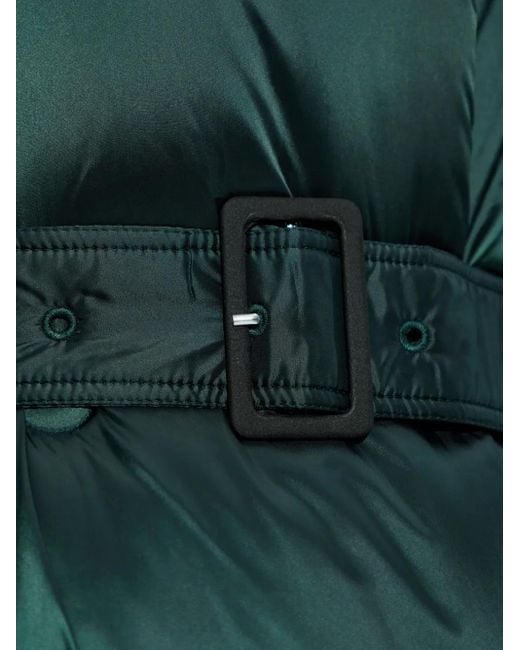Lacoste Green Belted Puffer Jacket