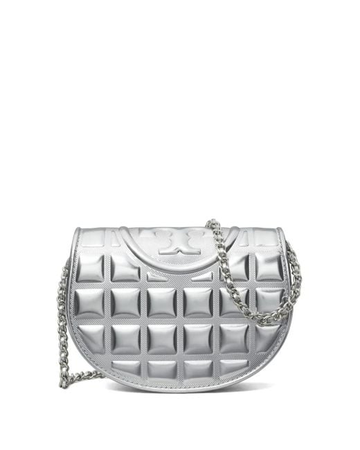 Borsa Fleming Mini di Tory Burch in White