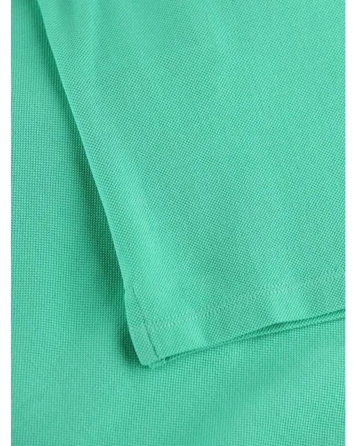 Miu Miu Green Logo-Embroidered Cotton Polo Shirt