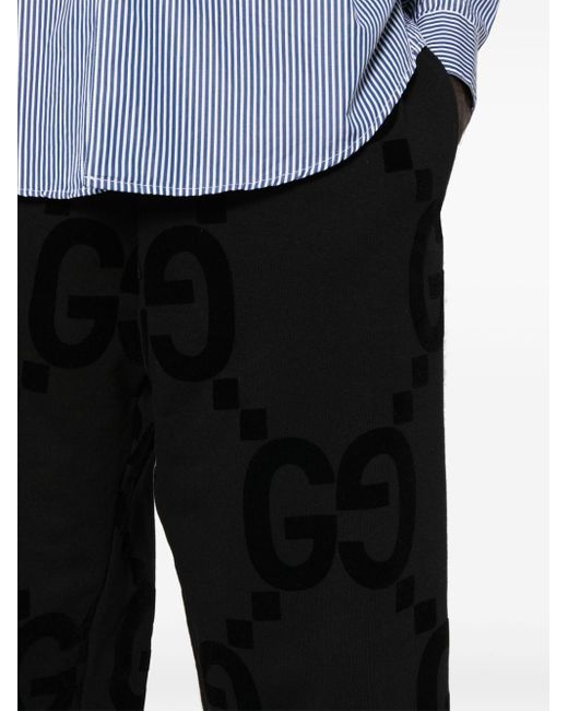 Gucci Katoenen Trainingsbroek Met GG-logo in het Black voor heren