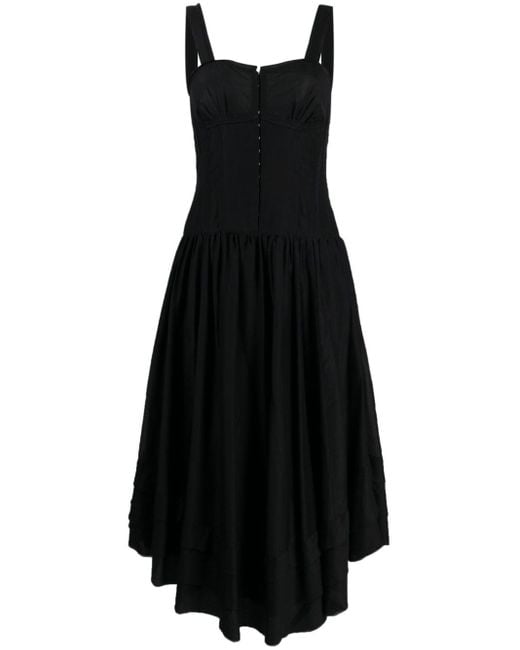 Vestido negro de algodón sin mangas Ulla Johnson de color Black