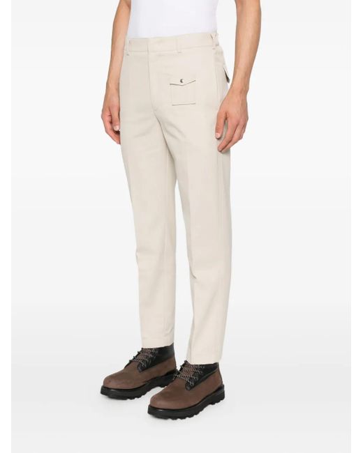 Moncler White Patch-Pocket Trousers for men