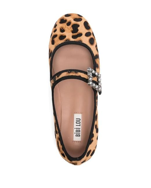 Bibi Lou Brown Essen Ballet Flats