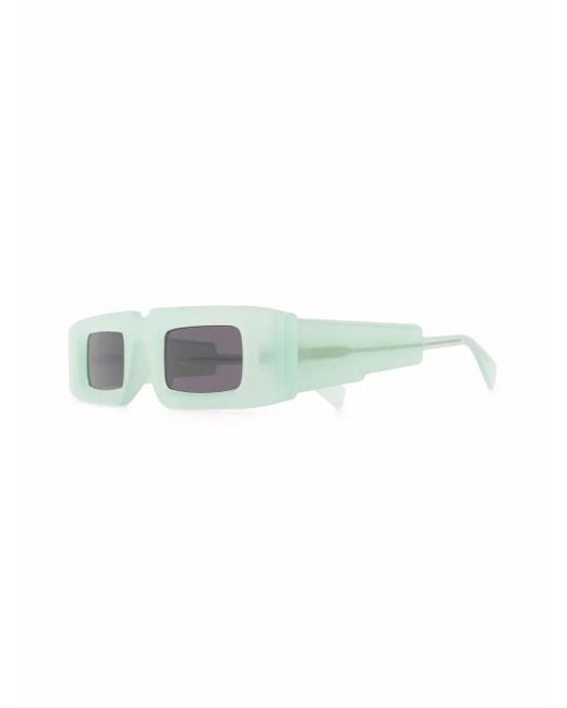 Kuboraum Green Rectangular-Frame Sunglasses