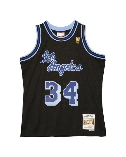 Mitchell & Ness Black Los Angeles Lakers Shaquille O'Neal Tank Top for men