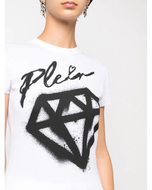 Philipp Plein White Sexy Pure Fit Crew-Neck T-Shirt