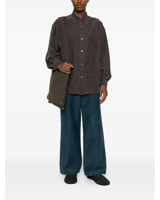 SEWMOD Gray Button-Down Shirt for men