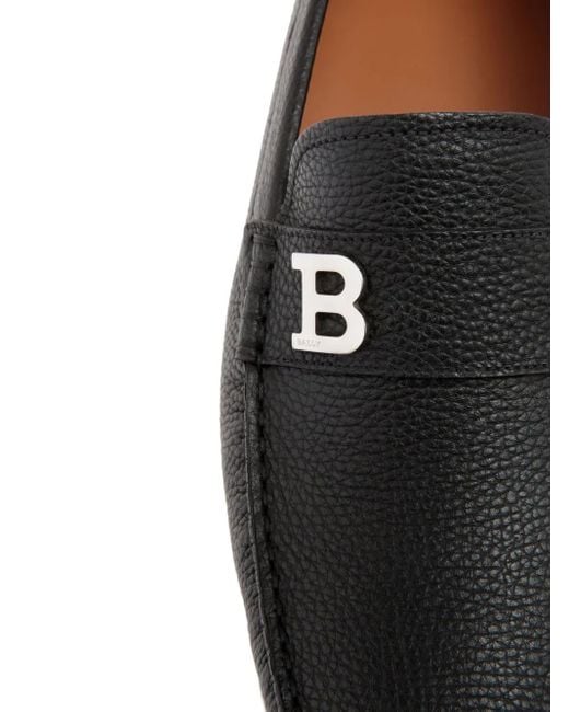 Bally Black Leather Loafers for men