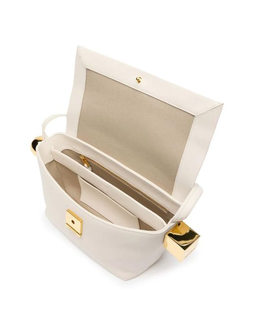 Jacquemus White Le Rond Carré Schultertasche
