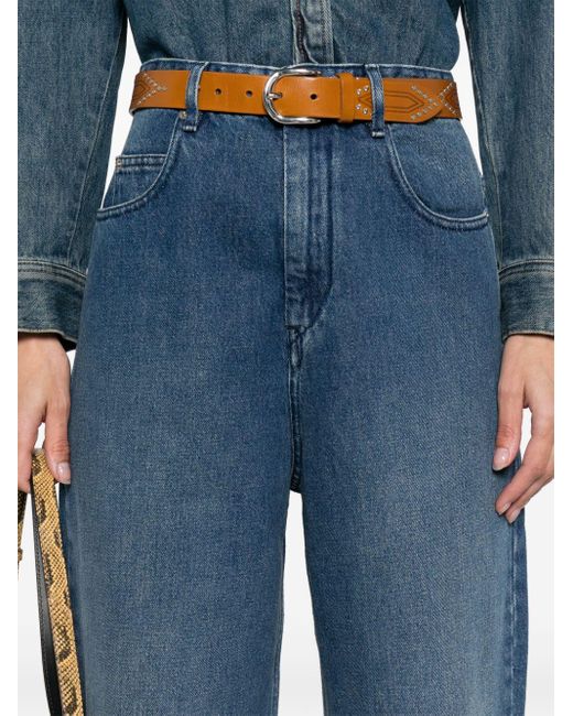 Isabel Marant Blue Corsy Wide-leg Jeans