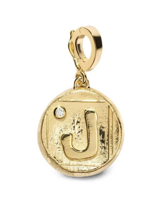 Azlee Brown Initial-Motif Diamond Pendant