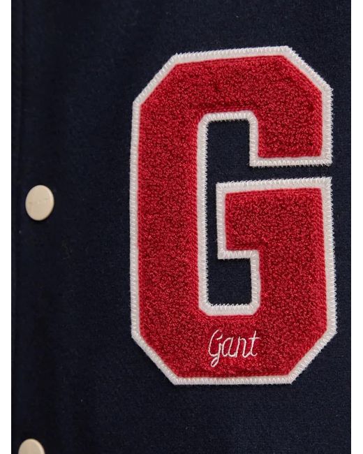 Gant Red Buttoned Appliqué Jacket for men